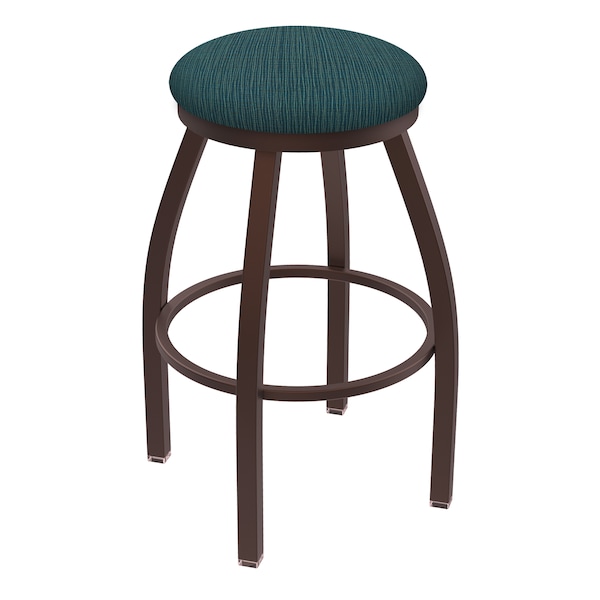 36" Swivel X-Tall Bar Stool, Bronze Finish, Graph Tidal Seat